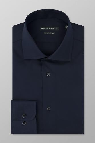 Oxford Company ανδρικό πουκάμισο μονόχρωμο Regular Fit - Z217NRM20.03 Μπλε Σκούρο 41
